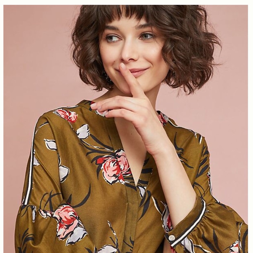 Gorgeous silk / cotton blouse by Vineet Bahl, XS